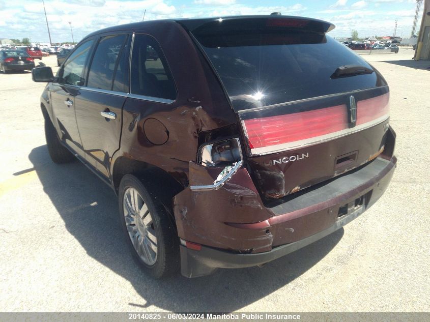 2010 Lincoln Mkx VIN: 2LMDJ8JC8ABJ15693 Lot: 20140825