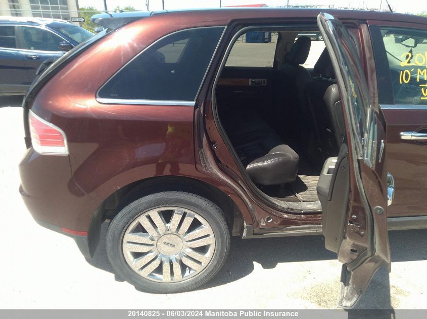 2010 Lincoln Mkx VIN: 2LMDJ8JC8ABJ15693 Lot: 20140825