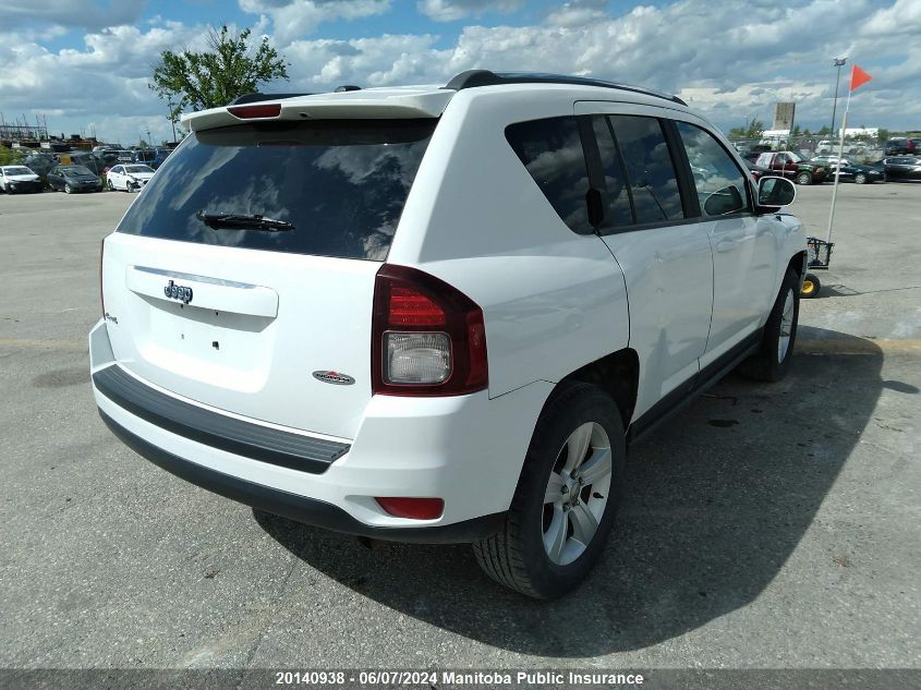 2014 Jeep Compass North VIN: 1C4NJDAB6ED568599 Lot: 20140938