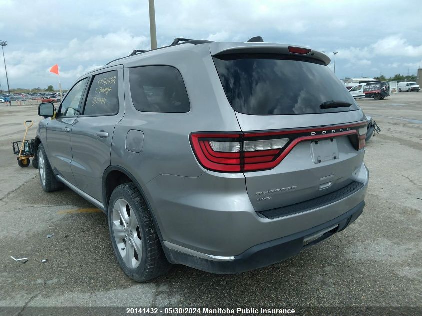 2015 Dodge Durango Sxt VIN: 1C4RDJAGXFC120411 Lot: 20141432