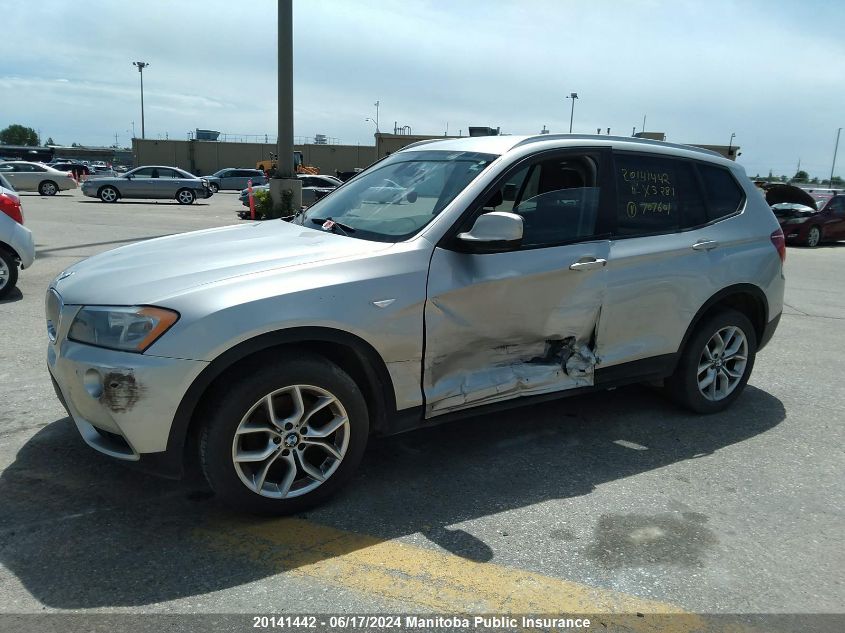 2011 BMW X3 28I VIN: 5UXWX5C56BL707601 Lot: 20141442