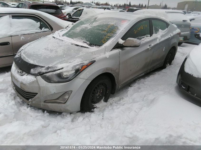 2014 Hyundai Elantra Limited VIN: KMHDH4AH9EU154546 Lot: 20141874