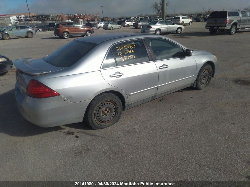 2006 Honda Accord Se VIN: 1HGCM56386A807872 Lot: 20141980