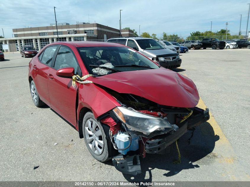 2015 Toyota Corolla Le VIN: 2T1BURHE1FC248581 Lot: 20142150