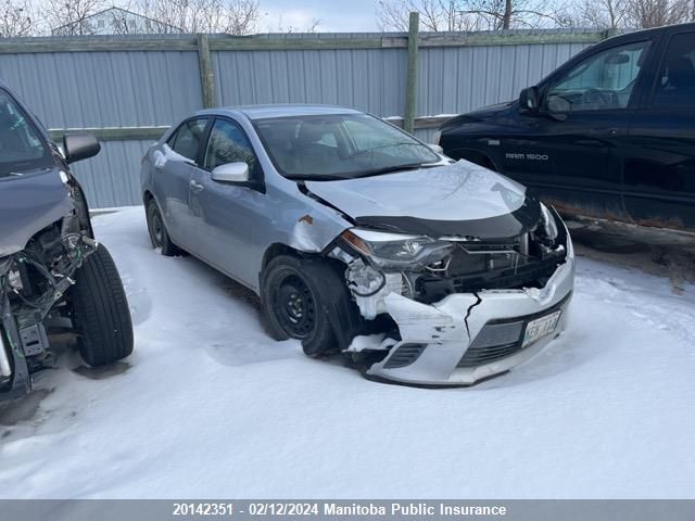 2016 Toyota Corolla Le VIN: 2T1BURHE4GC613949 Lot: 20142351