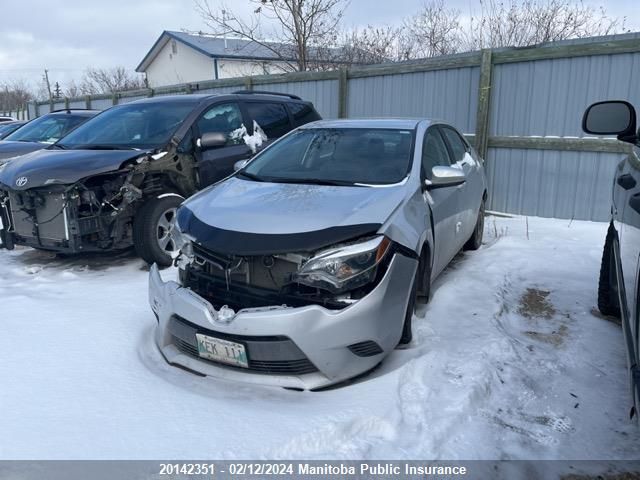 2016 Toyota Corolla Le VIN: 2T1BURHE4GC613949 Lot: 20142351