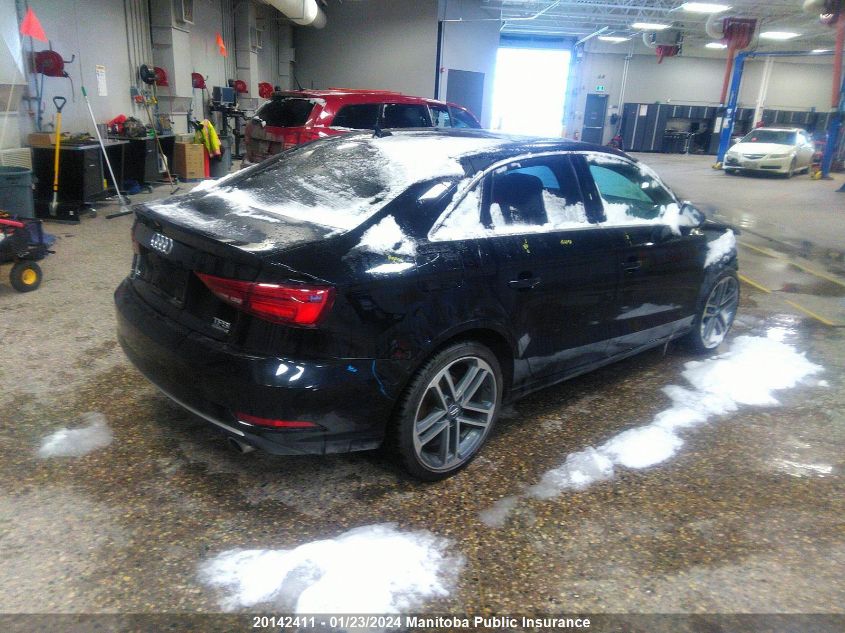 2018 Audi A3 2.0T Quattro VIN: WAUE8GFFXJ1017416 Lot: 20142411