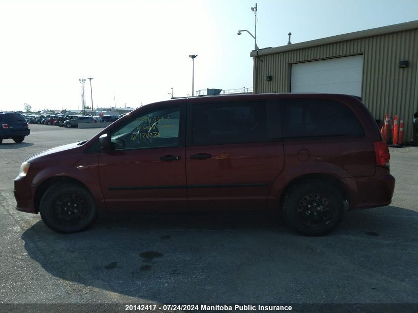 2014 Dodge Grand Caravan Se VIN: 2C4RDGBG8ER174278 Lot: 20142417