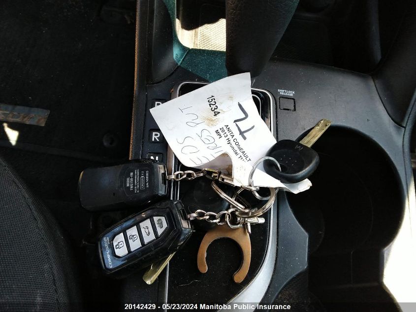 2013 Hyundai Tucson Gl VIN: KM8JT3AC5DU691705 Lot: 20142429