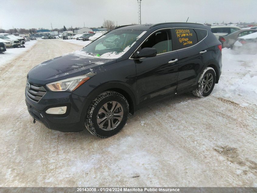 5XYZUDLB9EG187630 2014 Hyundai Santa Fe 2.4 Premium