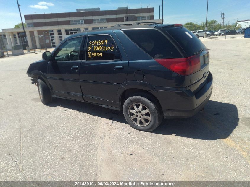 2004 Buick Rendezvous Cxl VIN: 3G5DB03E64S511754 Lot: 20143019