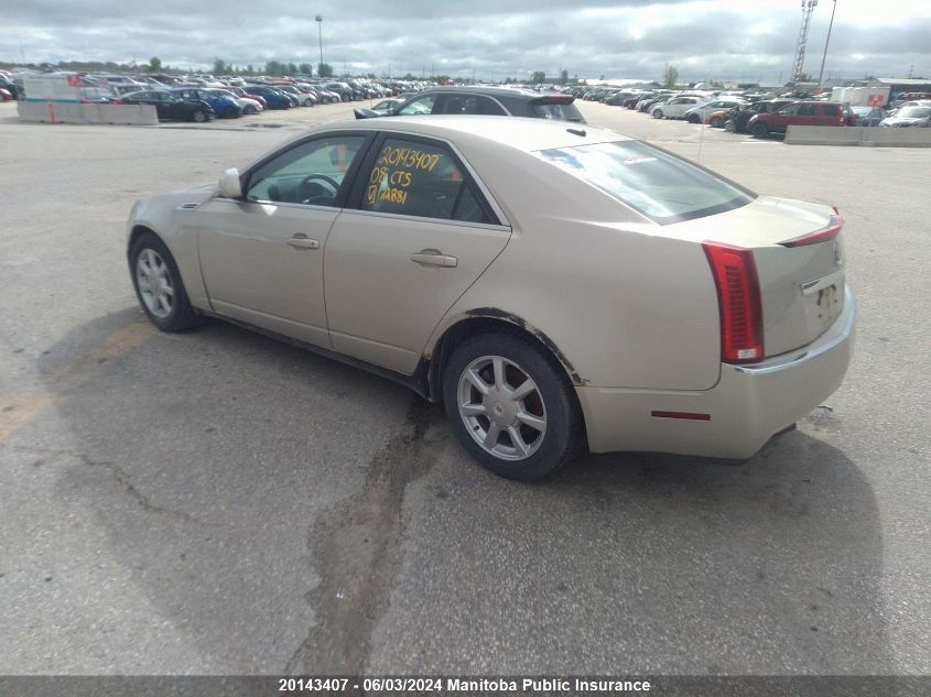 2008 Cadillac Cts 3.6L VIN: 1G6DM577280122881 Lot: 20143407