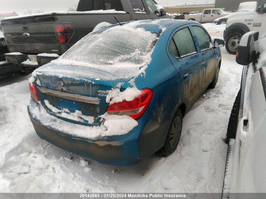 2017 Mitsubishi Mirage G4 Es VIN: ML32F3FJ1HHF07873 Lot: 20143865