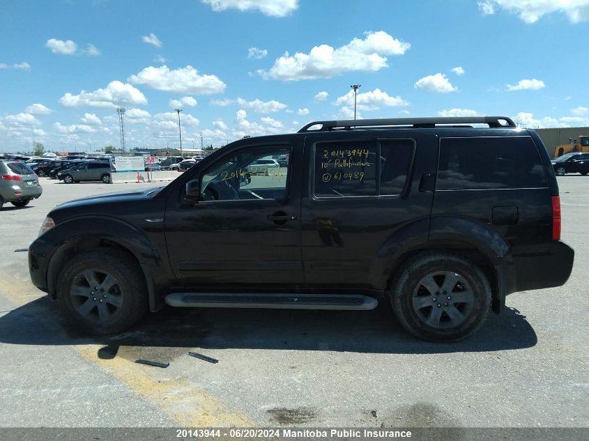 2010 Nissan Pathfinder Se VIN: 5N1AR1NB8AC610489 Lot: 20143944