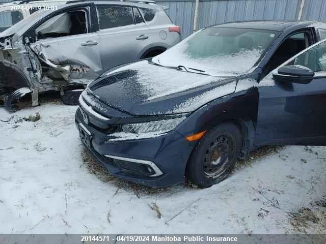 2020 Honda Civic Touring VIN: 2HGFC1F91LH104981 Lot: 20144571