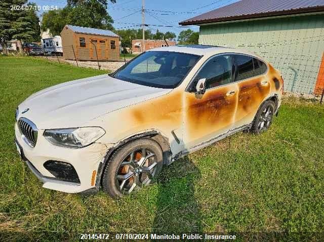 2020 BMW X4 30I VIN: 5UX2V1C01L9C16968 Lot: 20145472