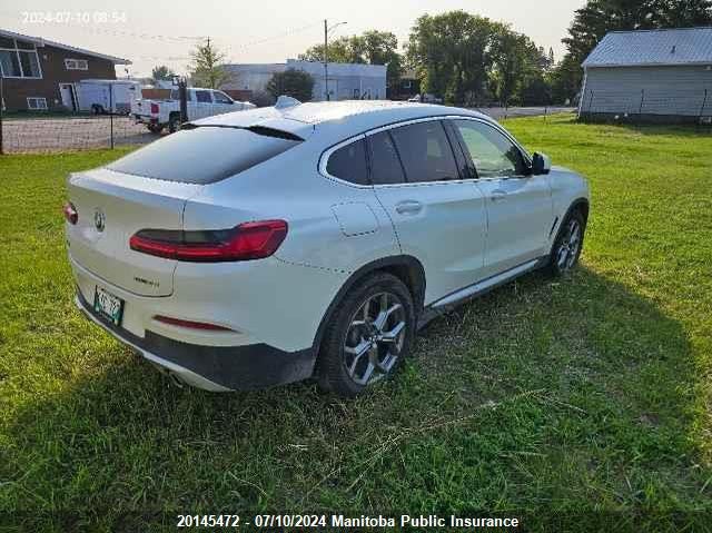 2020 BMW X4 30I VIN: 5UX2V1C01L9C16968 Lot: 20145472