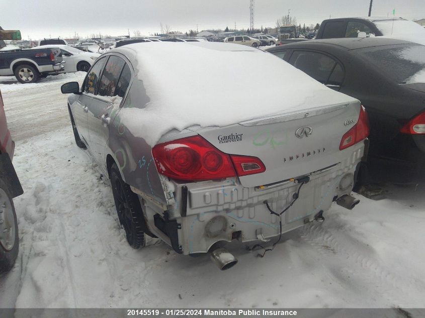 2007 Infiniti G35X Luxury VIN: JNKBV61F97M808820 Lot: 20145519