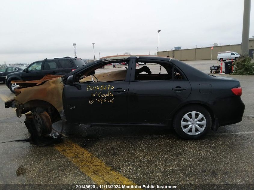 2010 Toyota Corolla Ce VIN: 2T1BU4EE6AC396516 Lot: 20145620