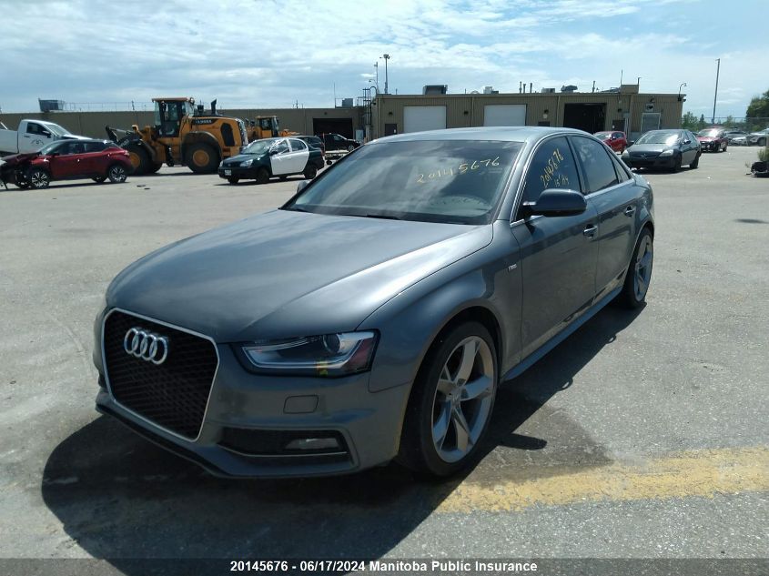 2015 Audi A4 2.0T Quattro VIN: WAUFFCFL1FN014011 Lot: 20145676