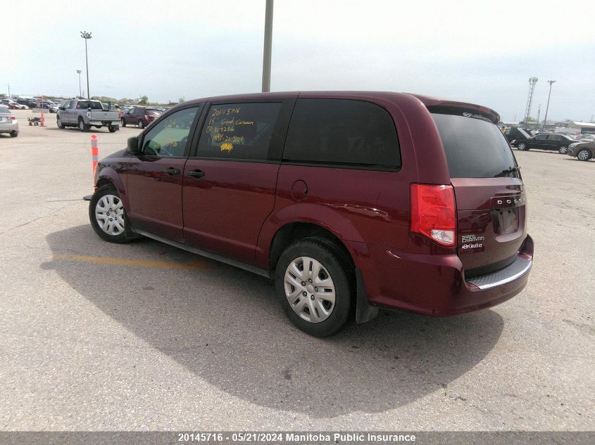 2018 Dodge Grand Caravan Se VIN: 2C4RDGBG4JR309296 Lot: 20145716