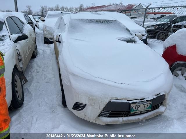 2016 Toyota Corolla Le VIN: 2T1BURHE9GC634537 Lot: 20146442