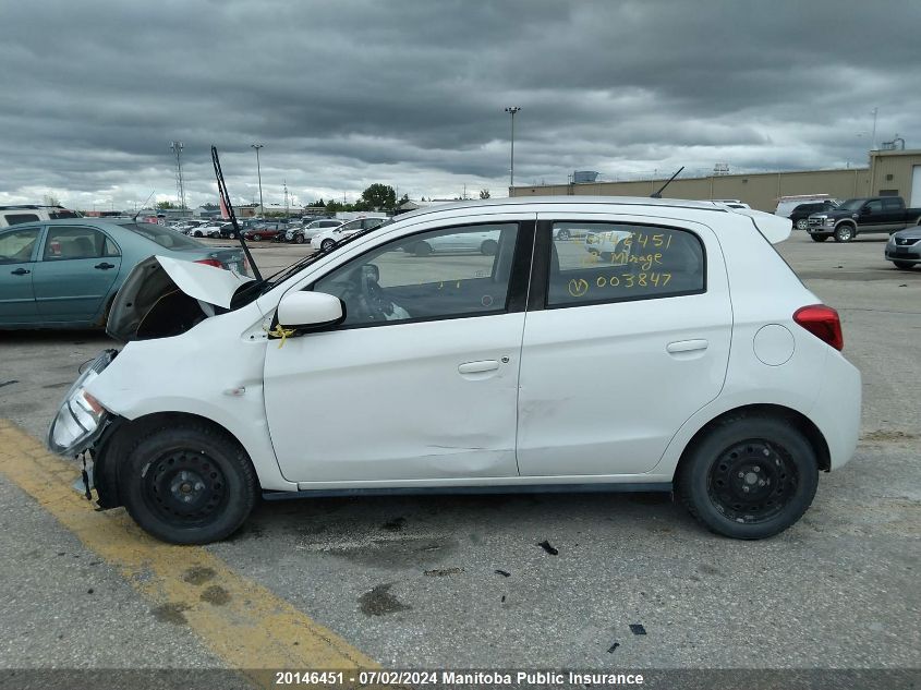 2018 Mitsubishi Mirage Es VIN: ML32A3HJ2JH003847 Lot: 20146451