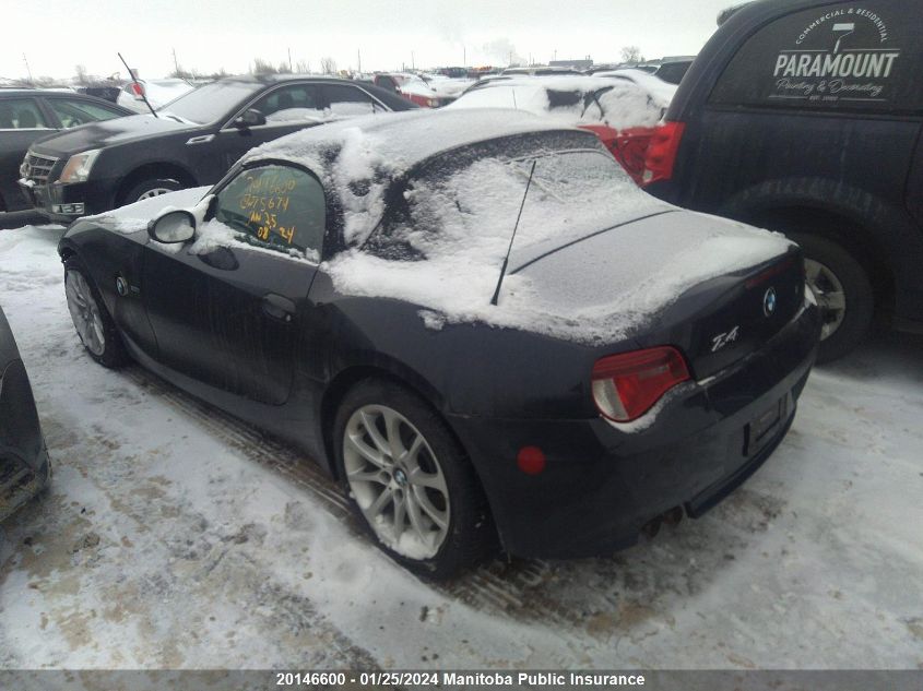 4USBU33538LW75674 2008 BMW Z4 3.0I