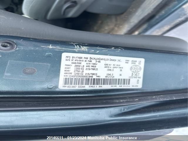 1D4GP25R26B661848 2006 Dodge Caravan