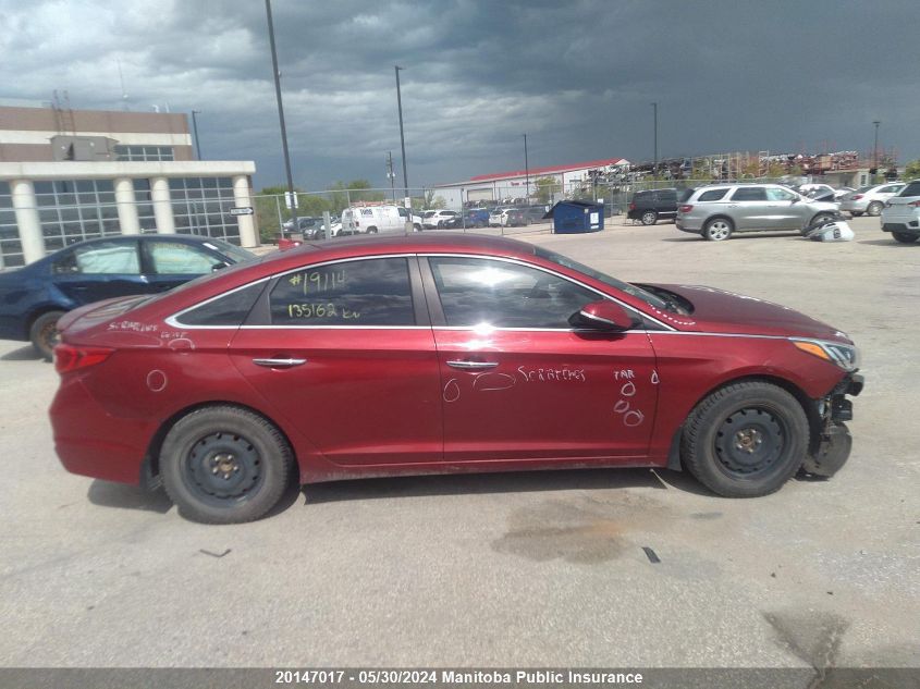 2015 Hyundai Sonata Gls VIN: 5NPE24AF0FH036356 Lot: 20147017