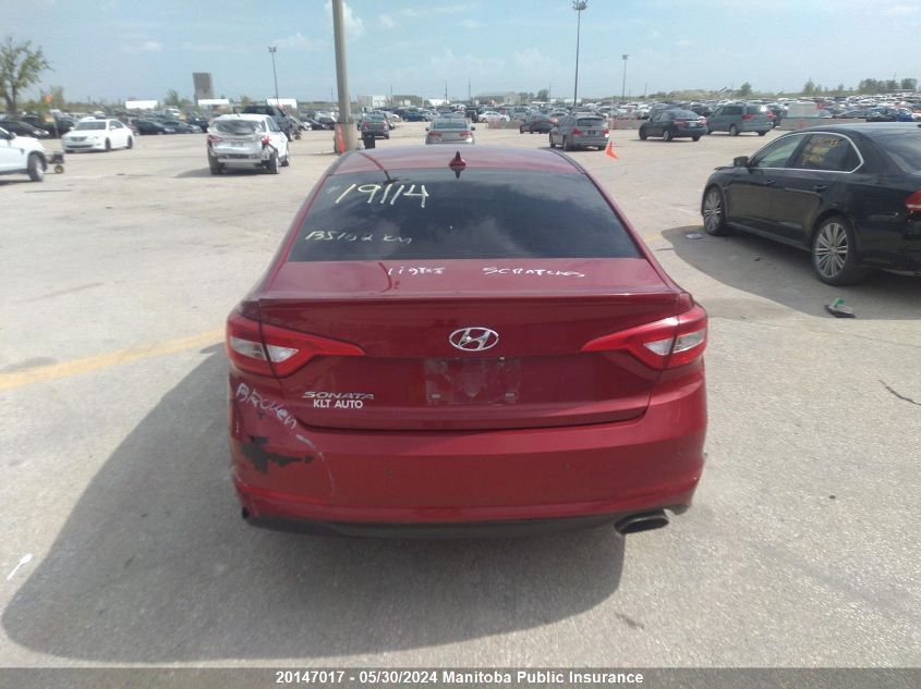 2015 Hyundai Sonata Gls VIN: 5NPE24AF0FH036356 Lot: 20147017