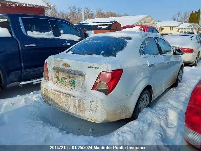 2013 Chevrolet Sonic Lt VIN: 1G1JC5EH8D4251475 Lot: 20147215