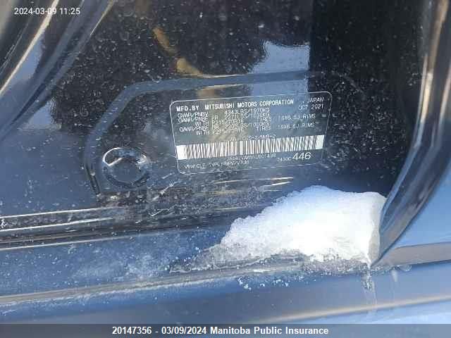 2022 Mitsubishi Rvr Se VIN: JA4AJVAW0NU601498 Lot: 20147356