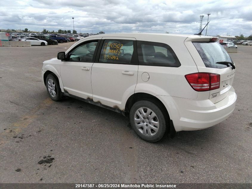 2014 Dodge Journey Se VIN: 3C4PDCAB8ET302912 Lot: 20147587