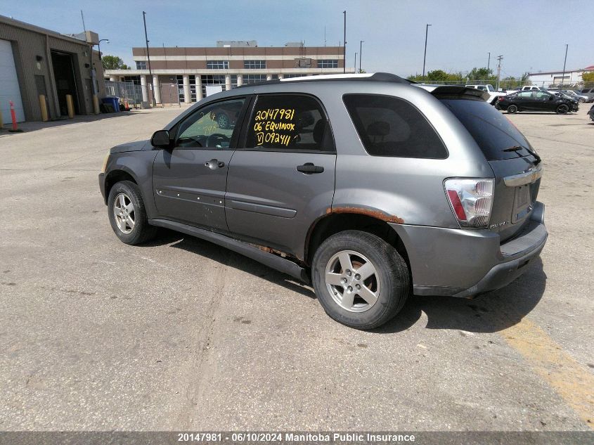 2006 Chevrolet Equinox Ls V6 VIN: 2CNDL23F666092411 Lot: 20147981