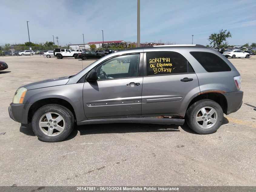 2006 Chevrolet Equinox Ls V6 VIN: 2CNDL23F666092411 Lot: 20147981