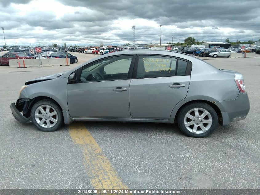 2007 Nissan Sentra 2.0 S VIN: 3N1AB61E57L689559 Lot: 20148006