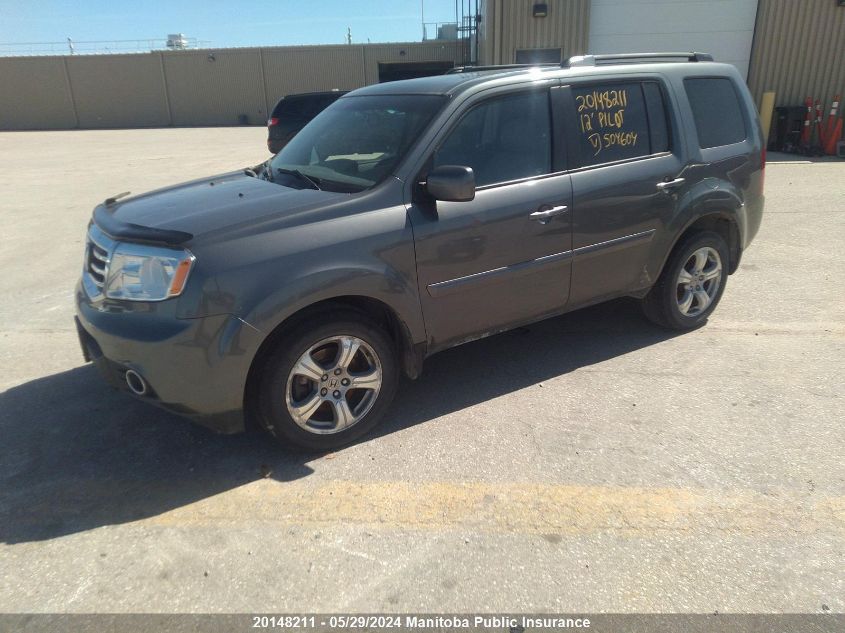 2012 Honda Pilot Ex-L VIN: 5FNYF4H5XCB504604 Lot: 20148211