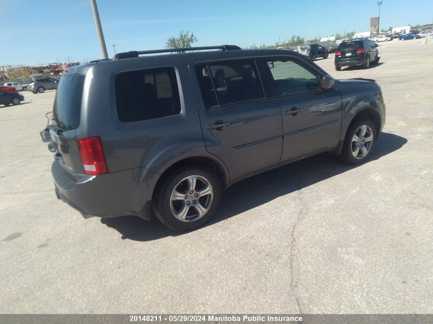 2012 Honda Pilot Ex-L VIN: 5FNYF4H5XCB504604 Lot: 20148211