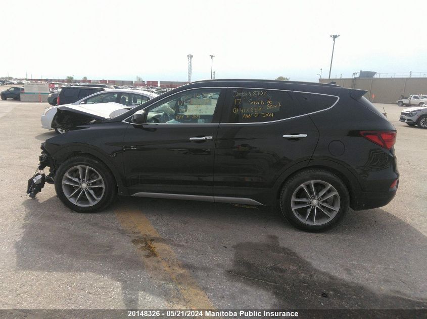2017 Hyundai Santa Fe Sport 2.0T Se VIN: 5XYZUDLA1HG401859 Lot: 20148326