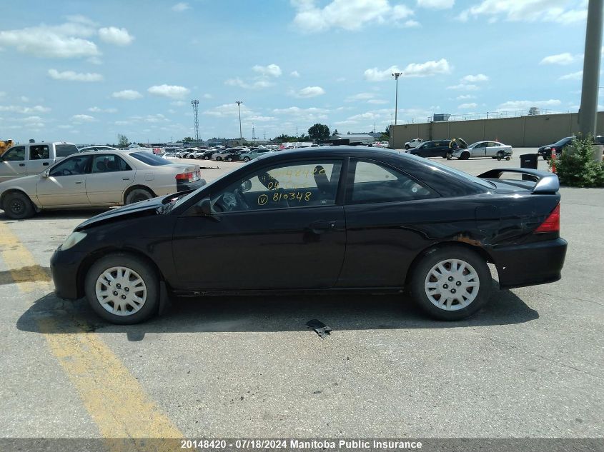 2004 Honda Civic Lx VIN: 1HGEM22564L810348 Lot: 20148420