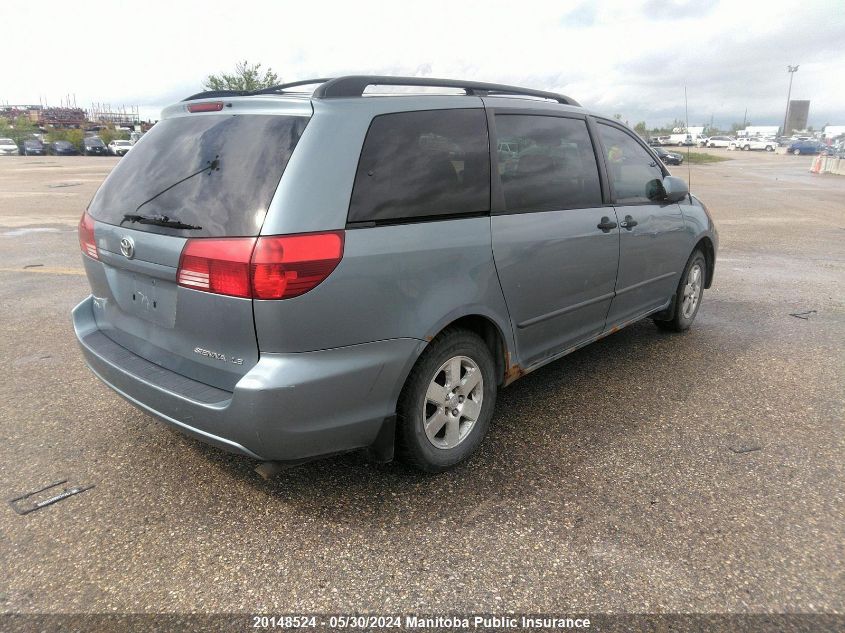 2004 Toyota Sienna Le V6 VIN: 5TDZA23C94S142856 Lot: 20148524