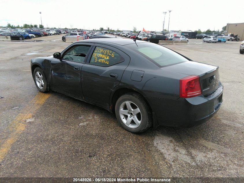 2008 Dodge Charger Sxt VIN: 2B3KA43G18H278422 Lot: 20148926