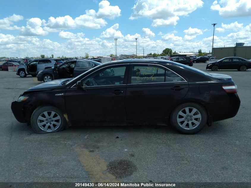 2009 Toyota Camry Hybrid VIN: 4T1BB46K39U073190 Lot: 20149430