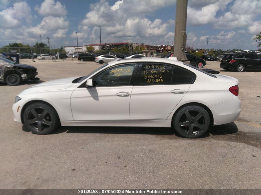 2016 BMW 320 Xi VIN: WBA8A3C56GK690972 Lot: 20149458