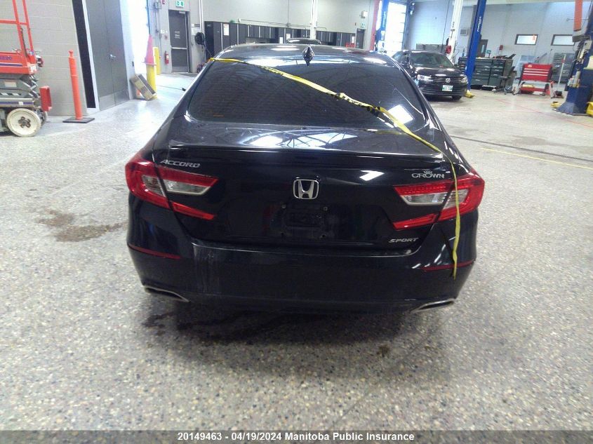 2021 Honda Accord Sport VIN: 1HGCV1F37MA802424 Lot: 39241499
