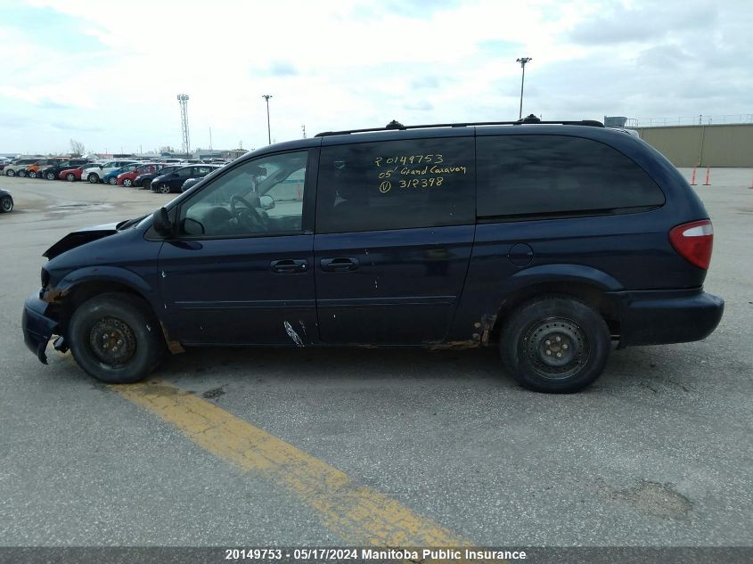 2005 Dodge Grand Caravan Se VIN: 2D4GP24R45R312398 Lot: 20149753