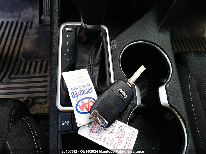 2019 Kia Sportage Lx VIN: KNDPMCAC7K7516752 Lot: 20150342