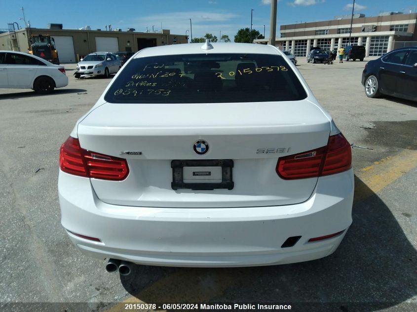 2013 BMW 328I xDrive VIN: WBA3B3C51DF541753 Lot: 20150378