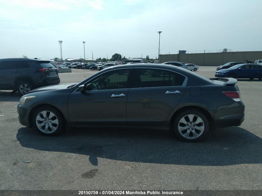 2009 Honda Accord Ex-L V6 VIN: 1HGCP36809A802340 Lot: 20150759